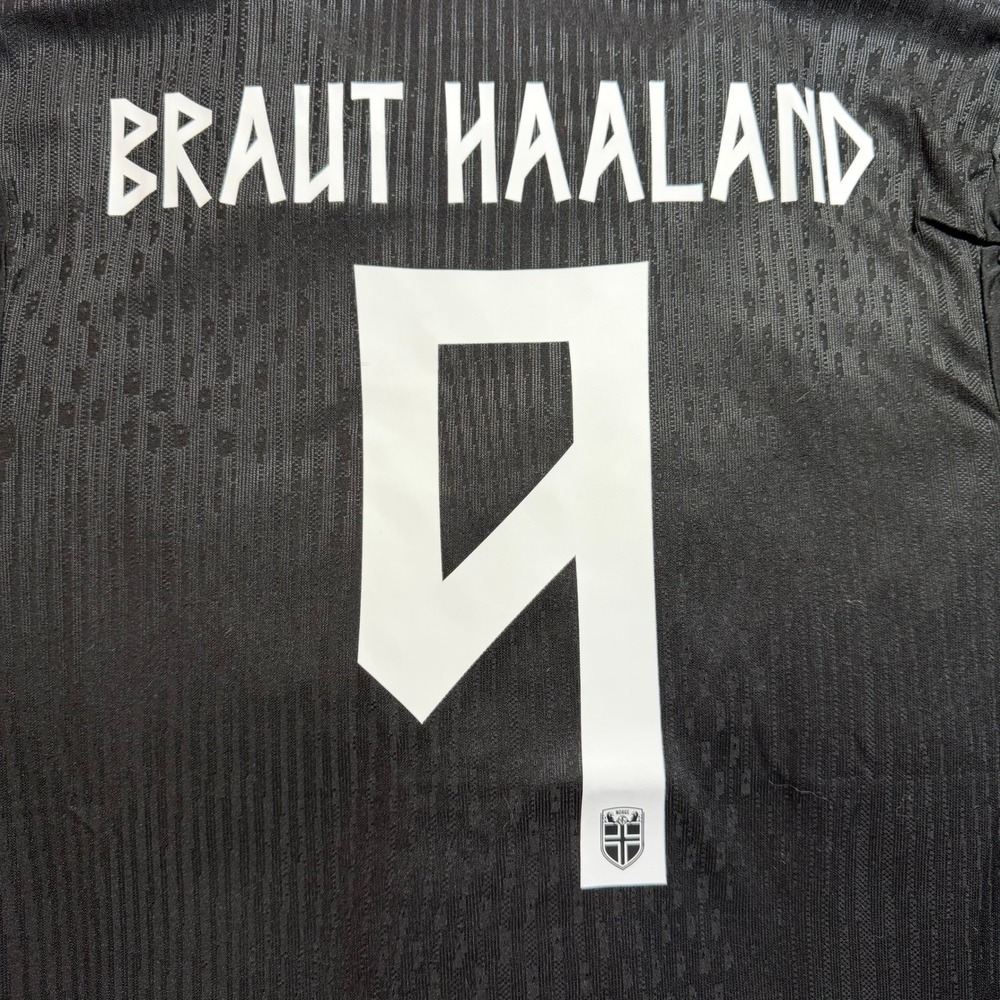 Nike Norway Haaland #9 Player Edition Jersey Black Mens Medium - Picture 12 of 12